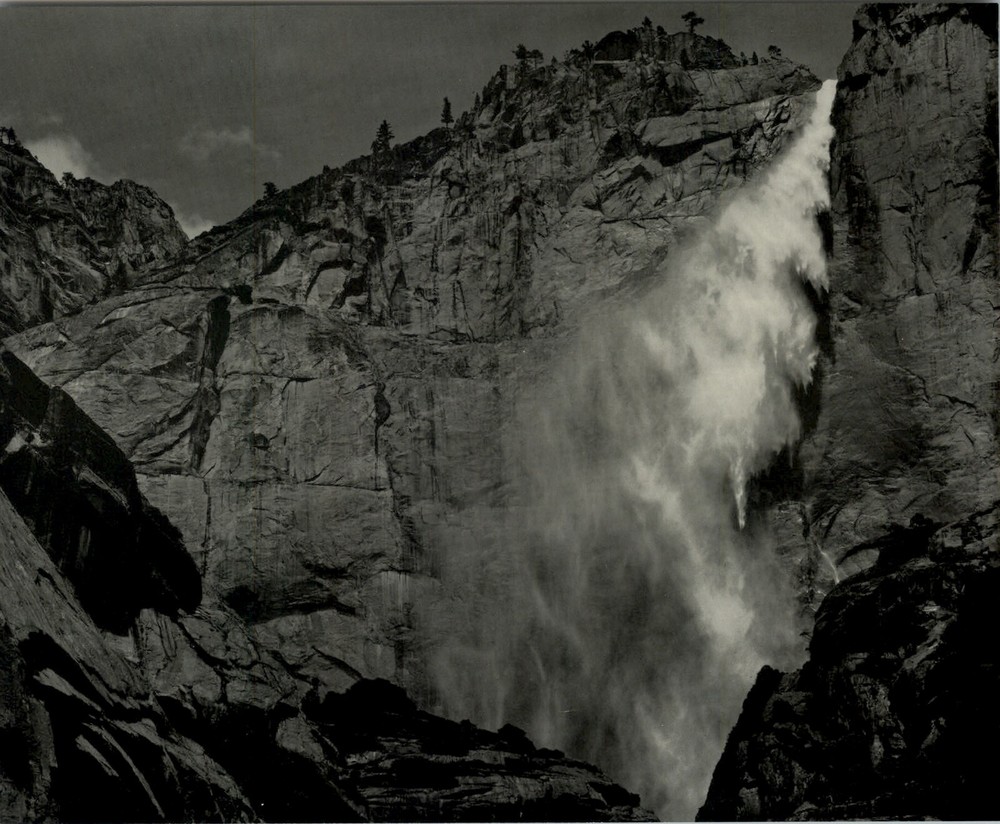 1950 Ansel Adams Upper Yosemite Falls National Park California Art Photo Gravure