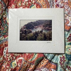 Original Photograph Print Keith Ruddick Capri Italy Signed with Mat 8 x 10 in