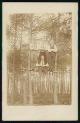 12x Real Photo Postcard Portrait People Groups in Forest and Nature 1910-1920s