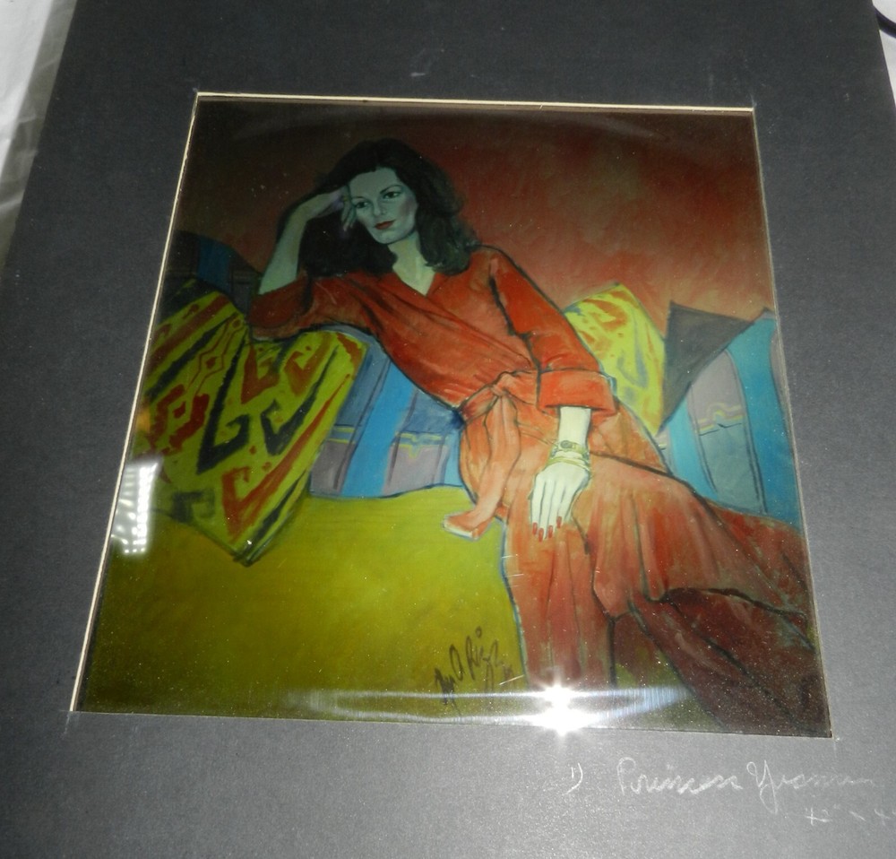 Signed Letter from Artist George A. Rizzo plus 9 Color Transparencies of his Art