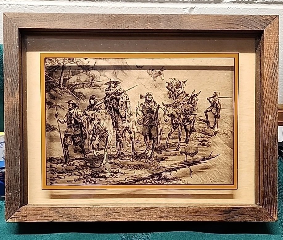 Vintage Lucid Lines Photography Remington On Glass W101