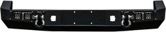 Compatible with 2005-2015 Tacoma Rear Bumper Textured Black Steel with Light and