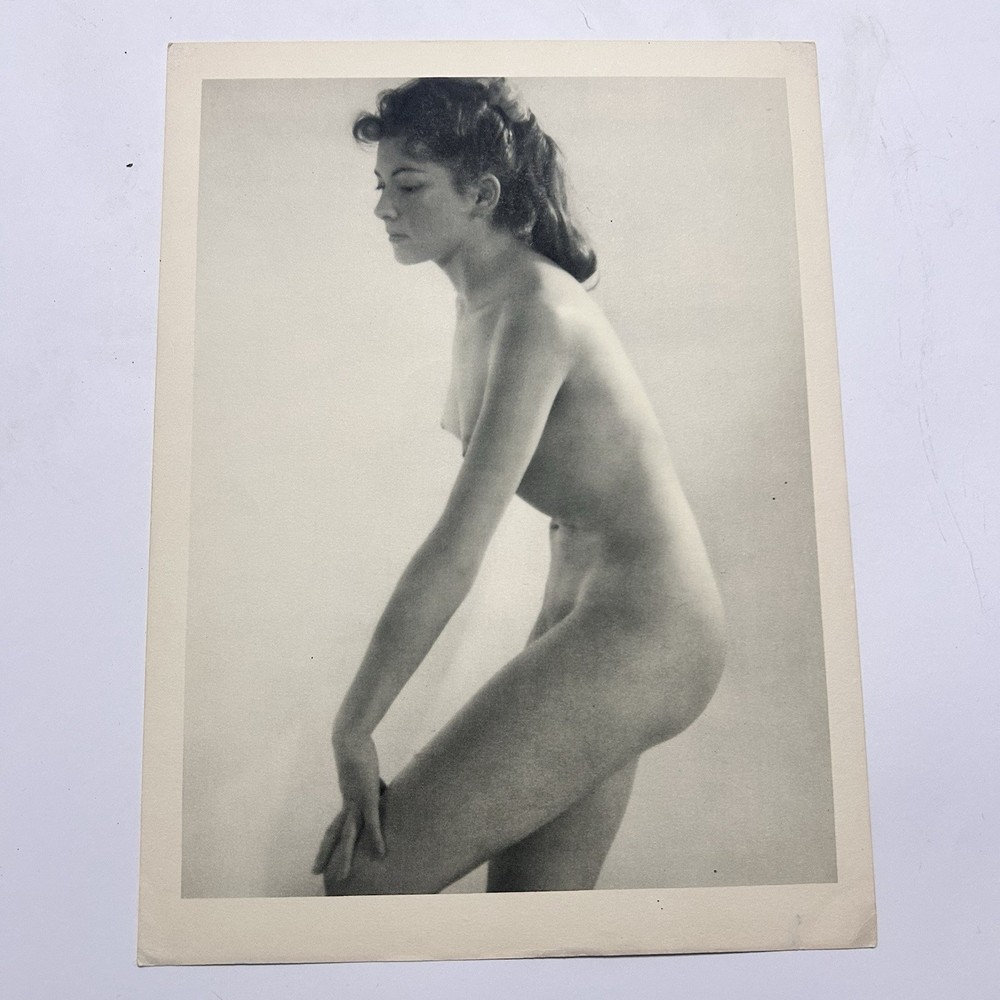 Vintage 20th Century Women’s Art Nude Photography Print White Black 20×30