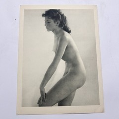 Vintage 20th Century Women’s Art Nude Photography Print White Black 20×30