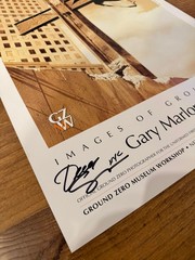 Ground Zero «WTC Cross» Poster Hand-Signed Gary Suson — 9/11 Museum Edition NYC