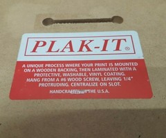 Plak-It Star Trek Original Movie Captain Kirk Bridge 9.5 Inch x 7.5 Inch Print