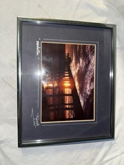 “Manhattan” Framed Sunset Photograph – Signed Artwork – Manhattan Beach Pier