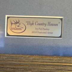 Pat Pauley High Country Heaven Numbered Color Photo Matted Framed 2010