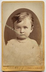 orig. CDV photo photograph child children around 1877 Pilsen Roskota
