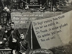 Vintage 1910-1912 German Military Photograph Patriotic Soldiers Commemorated