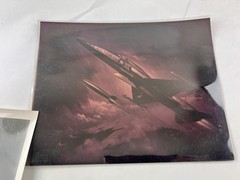 VNTG US Air Force Jet Fighter Print Military JACK LYNNWOOD + Original Negative