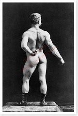 Ziegfeld Bodybuilder Eugene Sandow Nude Beefcake Silver Halide Photo
