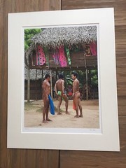 BRUCE BLUM SIGNED COLOR Photo Print (19″X 24 «)-«Village Men»