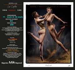 Art Nude «Alicia&Lux#1» 11×14 Sign Mik&Num 1/25 Gloss Woman GlamGirl 3D Model
