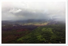 Kilauea Volcano Fissure 8 Lava Channel Distant View 2018 Silver Halide Photo