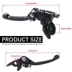 Black Folding Aluminum Clutch Brake Lever for 22mm 7/8 inch Handlebar 110cc 1…