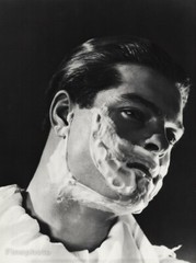 1932 Original Maurice Cloche Man Shaving Cream Grooming Barber Photo Gravure Art
