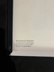 Bert Stern Marilyn Monroe Last Sitting Original Print Signed 115/1500 30”x29”