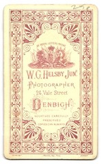 Photograph W.C. Helsby Jun., Denbigh, 24 Vale Street, Seated Lady in Dark