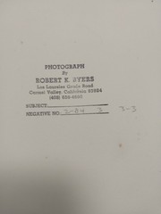 Robert K Byers (1918 – 2021) Signed 1984 Church Gravestone Tomales CA Photograph