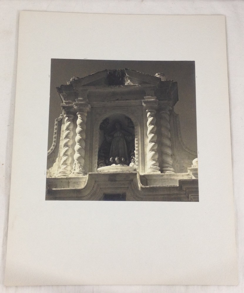 Vintage Black & White Photo M Kazan VIRGIN MARY ANTIGUA GUATEMALA 1968 #25