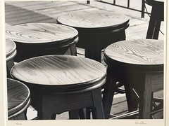 BRUCE BLUM SIGNED B&W Photo Print (16″X 20″)-«Stools «