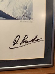 1996 Everest Film Expedition Framed Film Poster Signed David Breashears IMAX