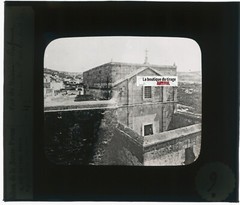 Brand New L`Atelier of Nazareth st-Joseph, Israel, Photo Plate Glass, Positive