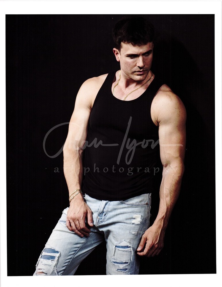 11 X 8.5 Alan Lyon Original Male Photo gay interest (2) Phil jeans