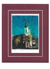 Ronald N. Young Photograph, matted «Lutheran Spire» 14/50; 8″ X 10″