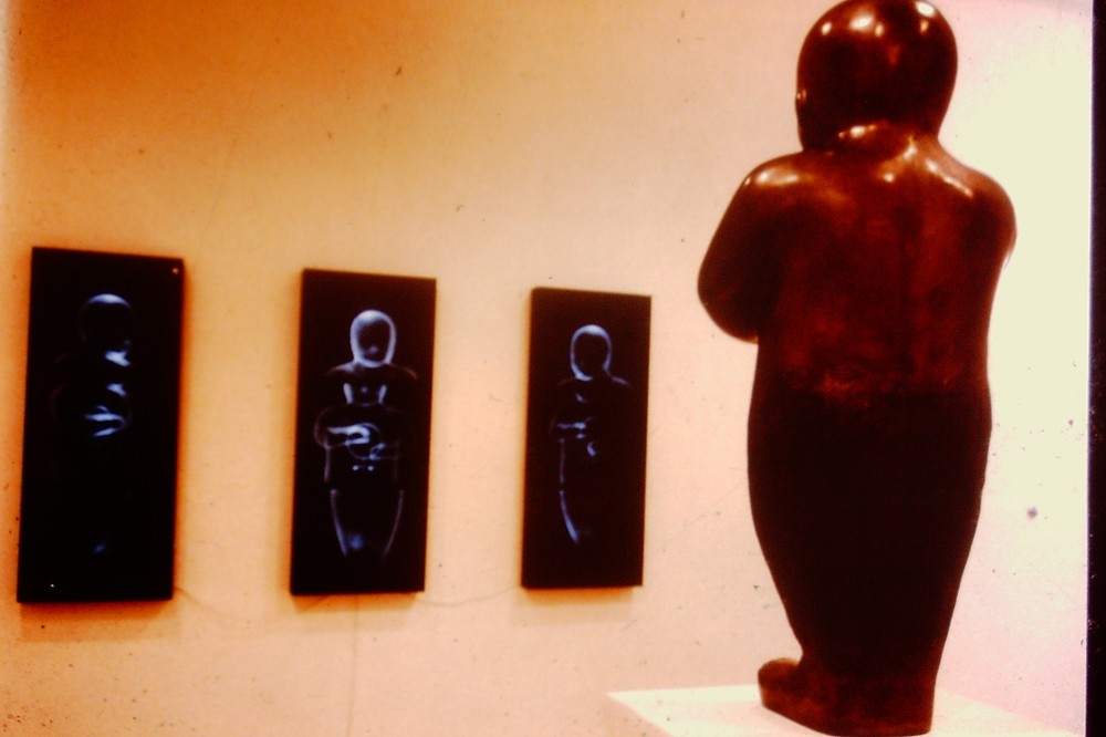 Vintage Art History 35mm Glass Slide Kiki Smith Untitled 1987 Bronze