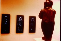 Vintage Art History 35mm Glass Slide Kiki Smith Untitled 1987 Bronze