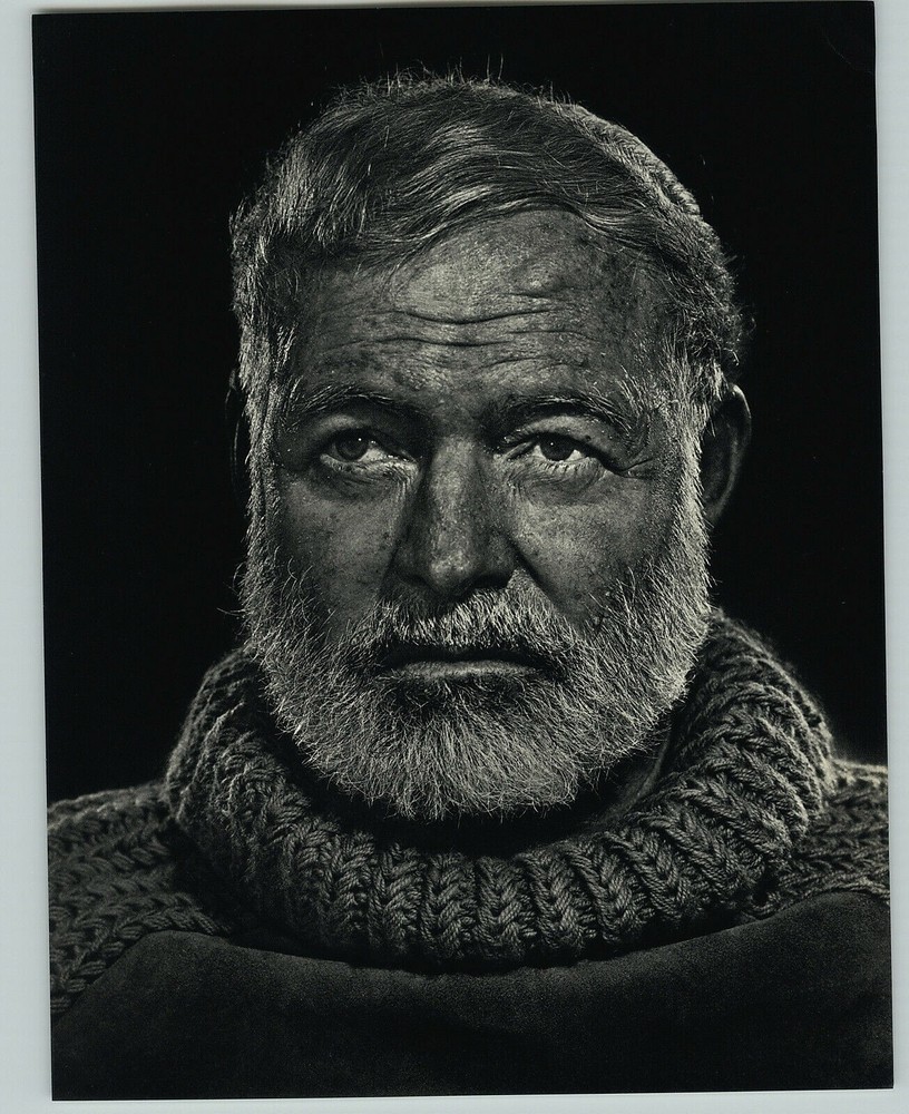 1957 1959 Yousuf Karsh Ernest Hemingway Writer ORIGINAL Portrait Art Photo 16X20