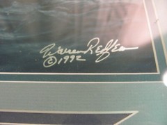 Warren Redfean Signed Photo of Sea Otter Professionally Framed 1992