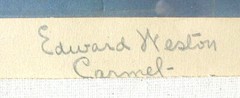 California Photograph EDWARD WESTON Well Dressed Couple 7″ x 9″