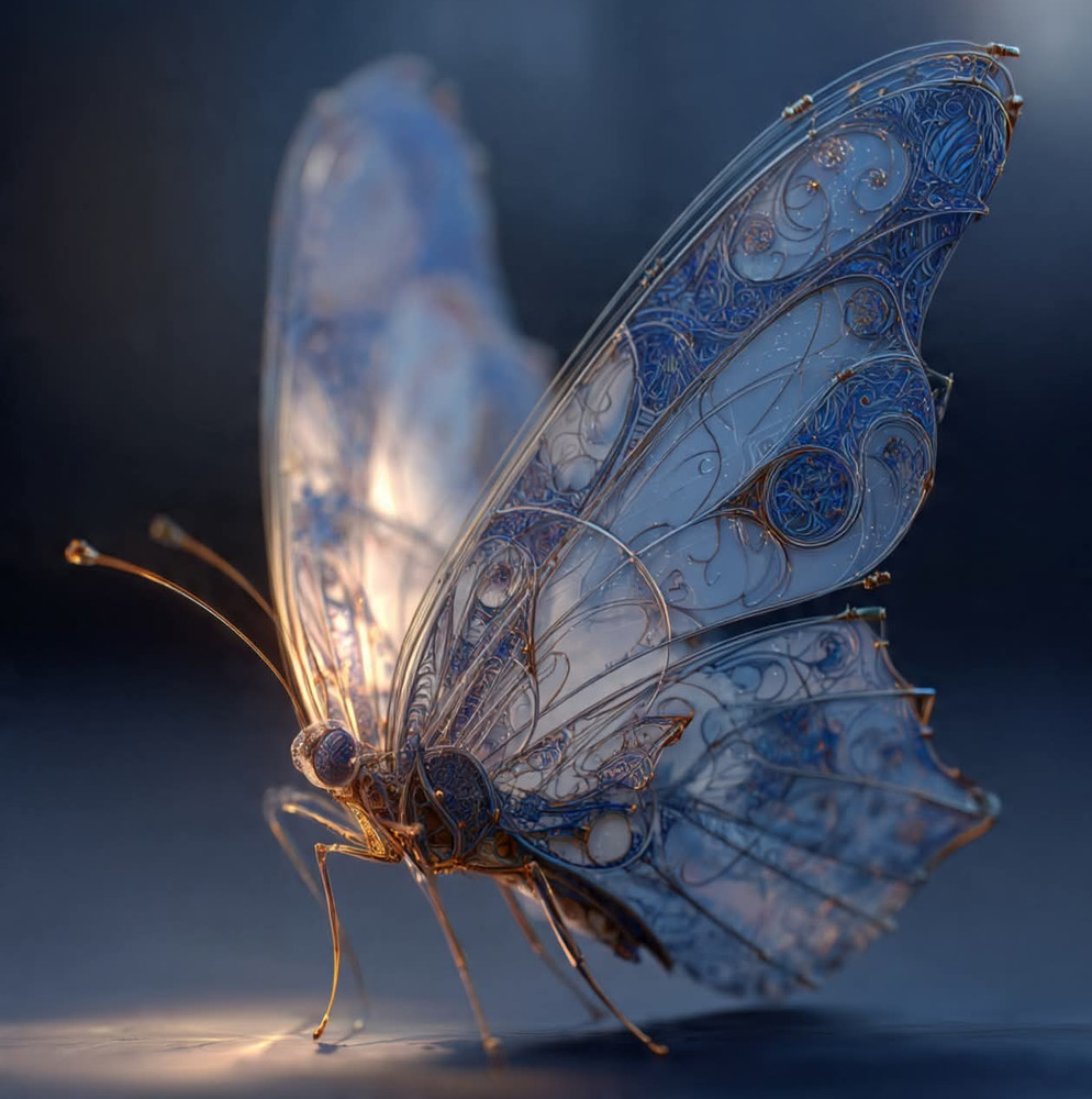 DIGITAL IMAGE BUTTERFLY AI ART HIGH RESOLUTION
