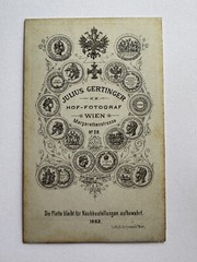 orig. CDV photo photograph old picture woman lady fashion around 1877 Vienna Gertinger