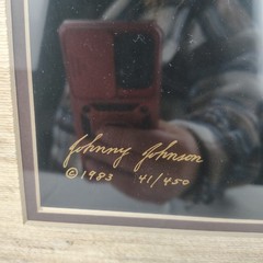 Johnny Johnson Bear Photograph Signed Numbered Vintage
