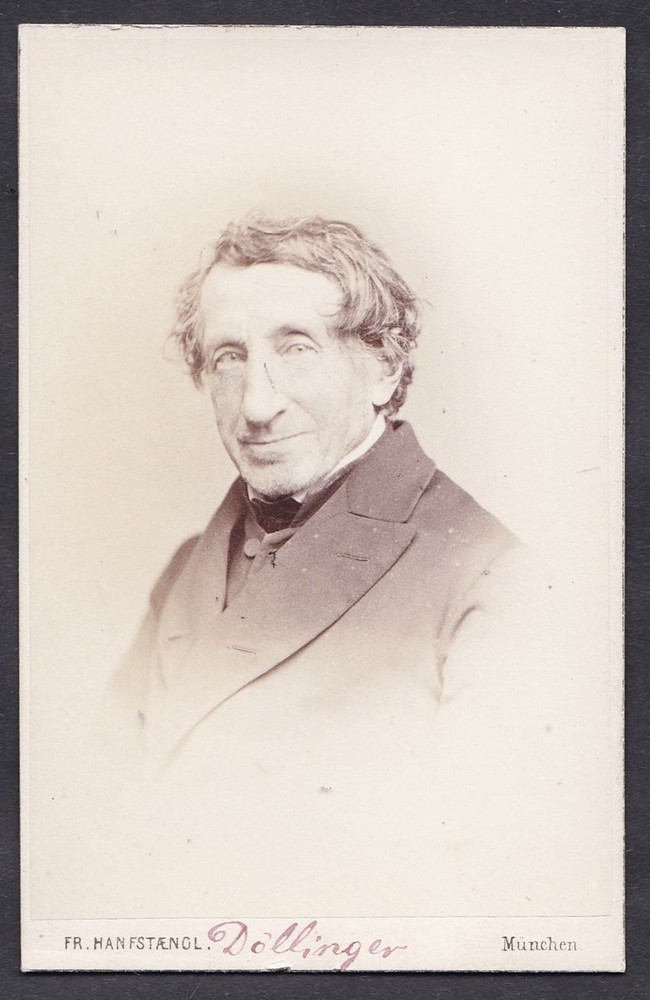 Ignaz By Döllinger Theologe Munich Bamberg Portrait CDV Photo Hanfstaengl 1860