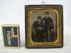 Beautiful old daguerreotype / photograph 19th century Half Case 9.5 x 8.3 cm 08453