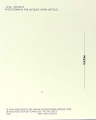 Jacques Henri Lartigue Fotofolio Art Photo Print Card 4”x6” Hendaye, France 1935