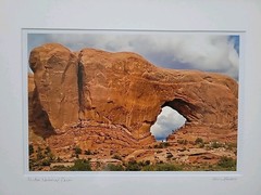 Arches National Park Framed Glass Matted Signed MARC STUART 12.5×15.5 Original
