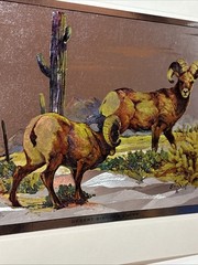 Sportsman’s portfolio SHINY color-etch prints by Fred Sweney Sheep Fish Ducks