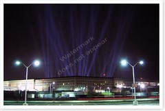 September 11 184 Beams Of Light Pentagon Memorial Silver Halide Photo