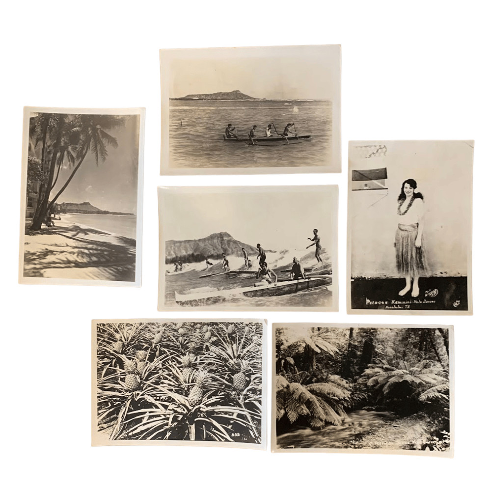 Waikiki Surfing / 9 Vintage Photographs of Various Places and Activities 1930