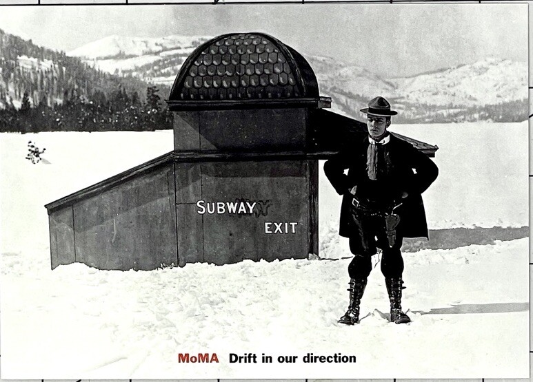 Buster Keaton In The Frozen North MOMA Art Postcard 1998