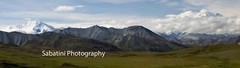 Denali NP Landscape Mt. Denali & Mt. Foraker 5″ x 15″ Print on Metallic Paper