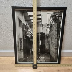 Zion Ozeri Signed ‘Klezmer Duo’ Buenos Aires Photograph Framed 21×17″ Judaism