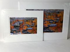 Fine Art Photograph Vermillion River with Autumn’s Reflections Signed & Matted