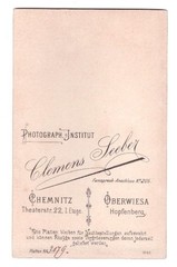 CDV photo around 1900, fine gentleman, Oberwiesa